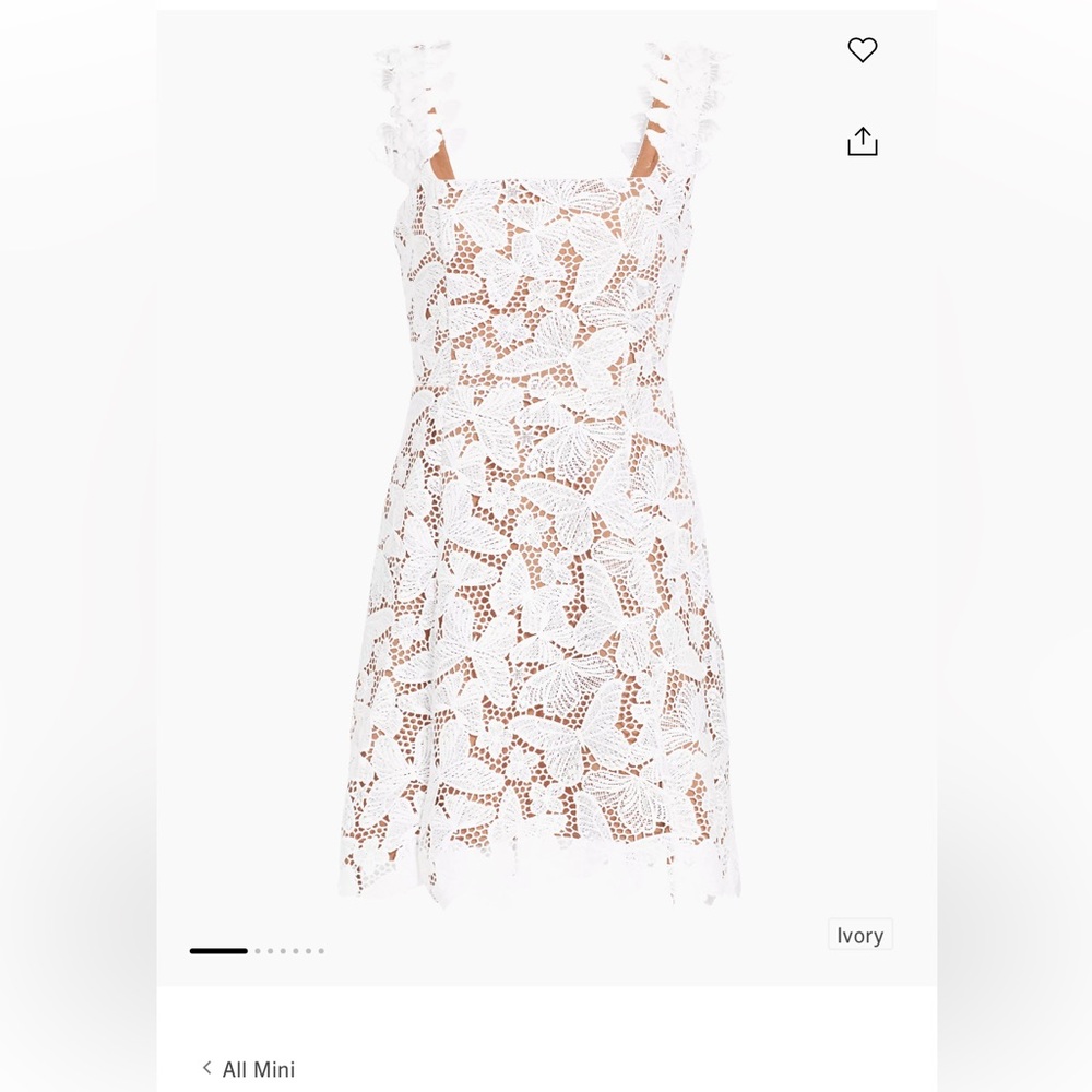Elliatt Pine Butterfly Lace Dress
